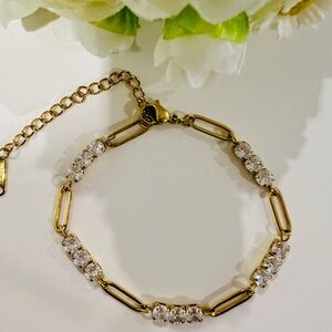 Minimal 18k gold plated chain Bracelet